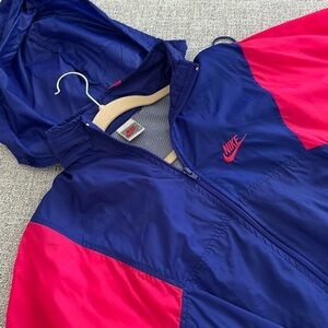 Nike Pink White and Purple Windbreaker 90s Vintage